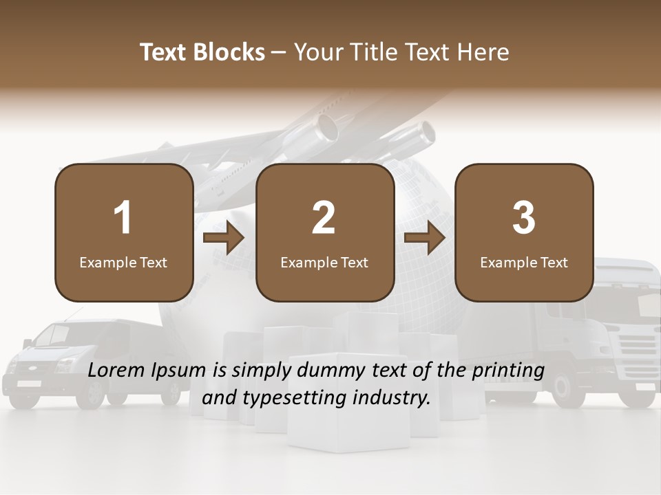 Road Truck Express PowerPoint Template