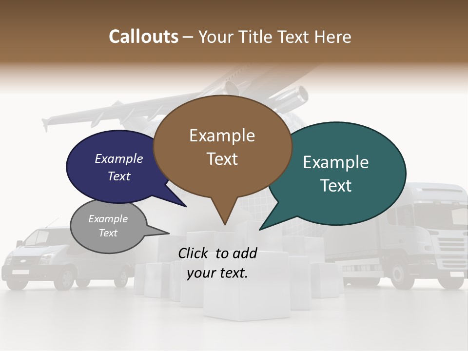 Road Truck Express PowerPoint Template