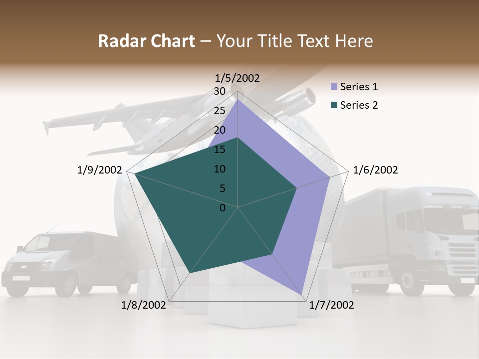 Road Truck Express PowerPoint Template