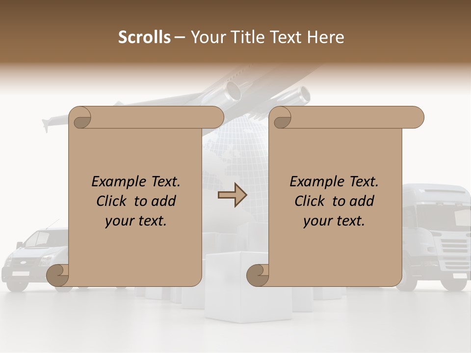 Road Truck Express PowerPoint Template