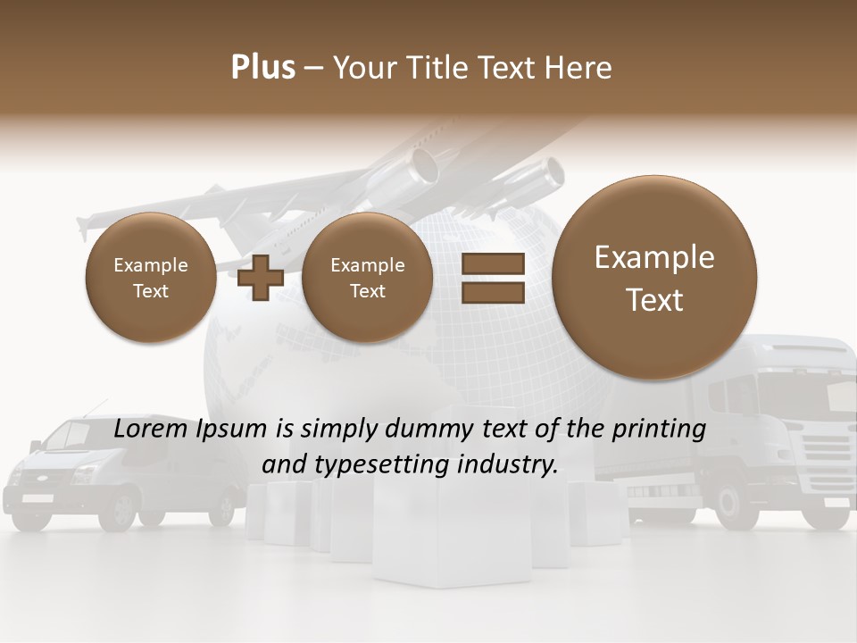 Road Truck Express PowerPoint Template