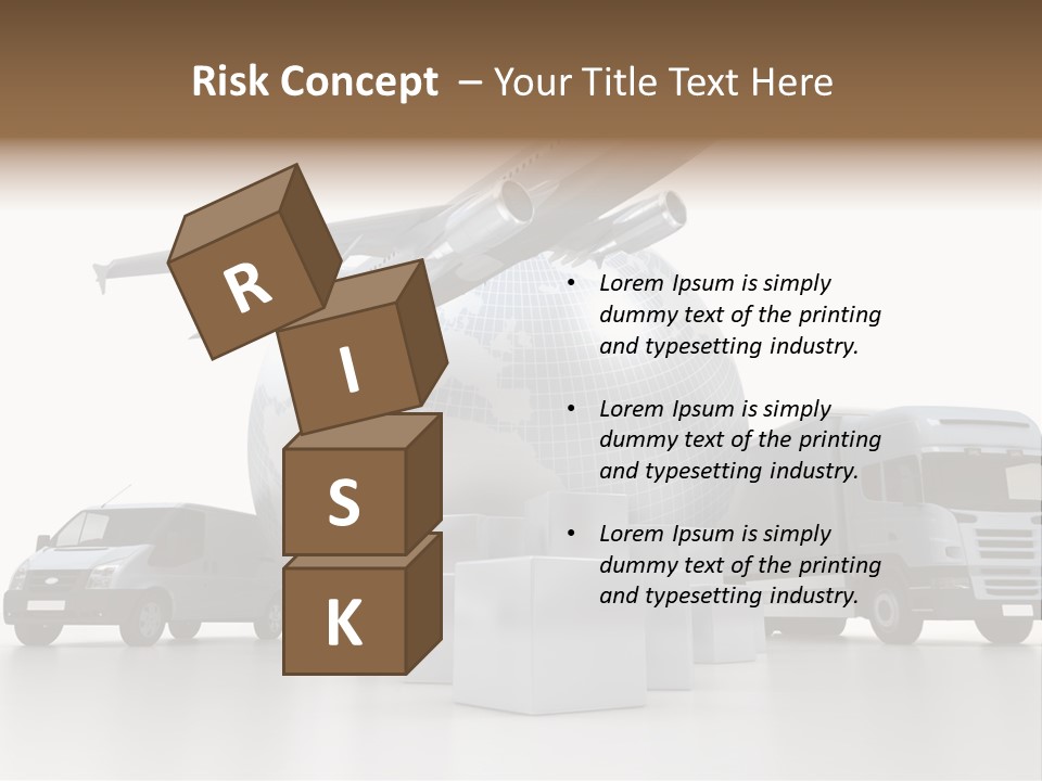Road Truck Express PowerPoint Template
