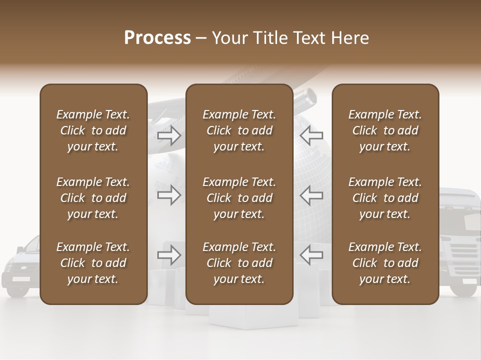 Road Truck Express PowerPoint Template