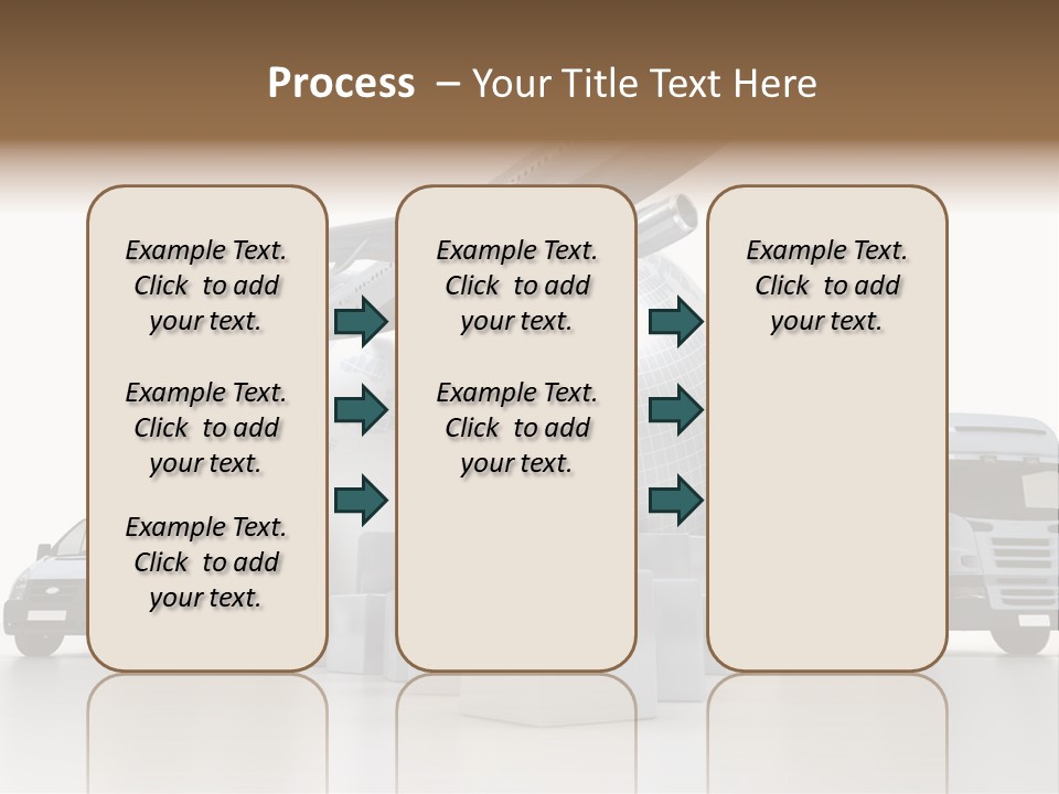 Road Truck Express PowerPoint Template