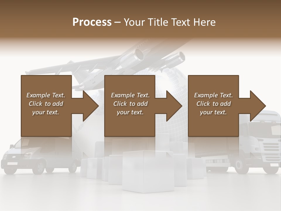 Road Truck Express PowerPoint Template