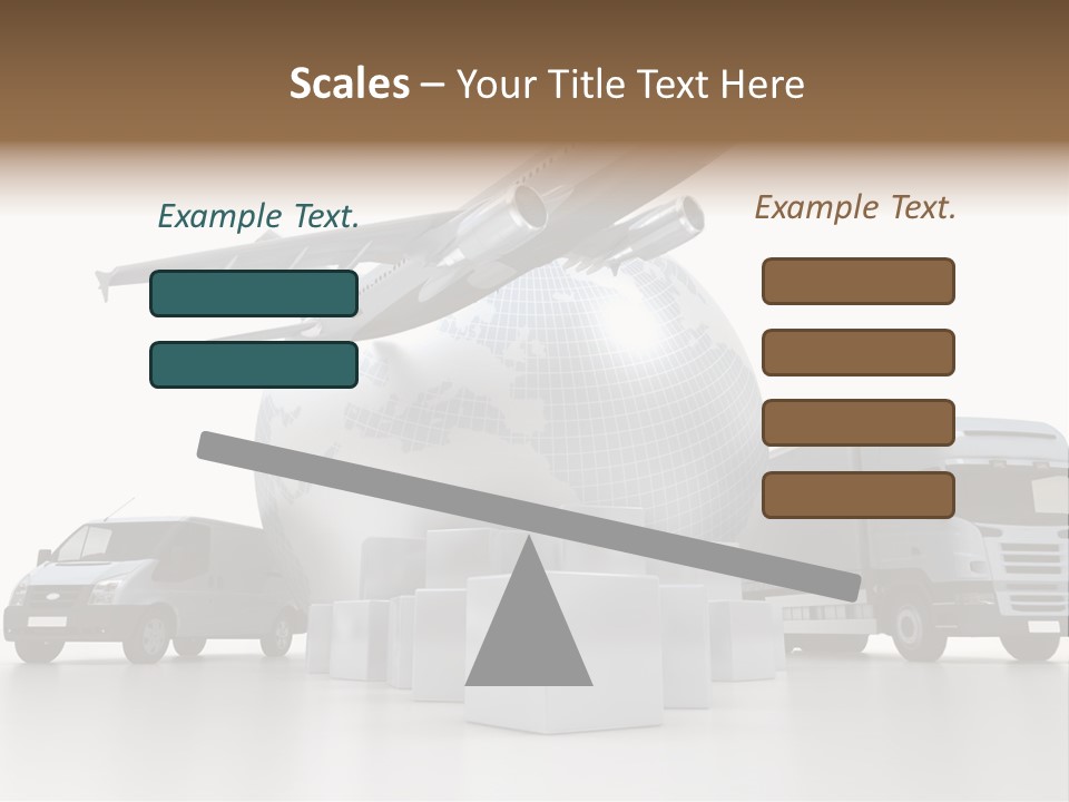Road Truck Express PowerPoint Template