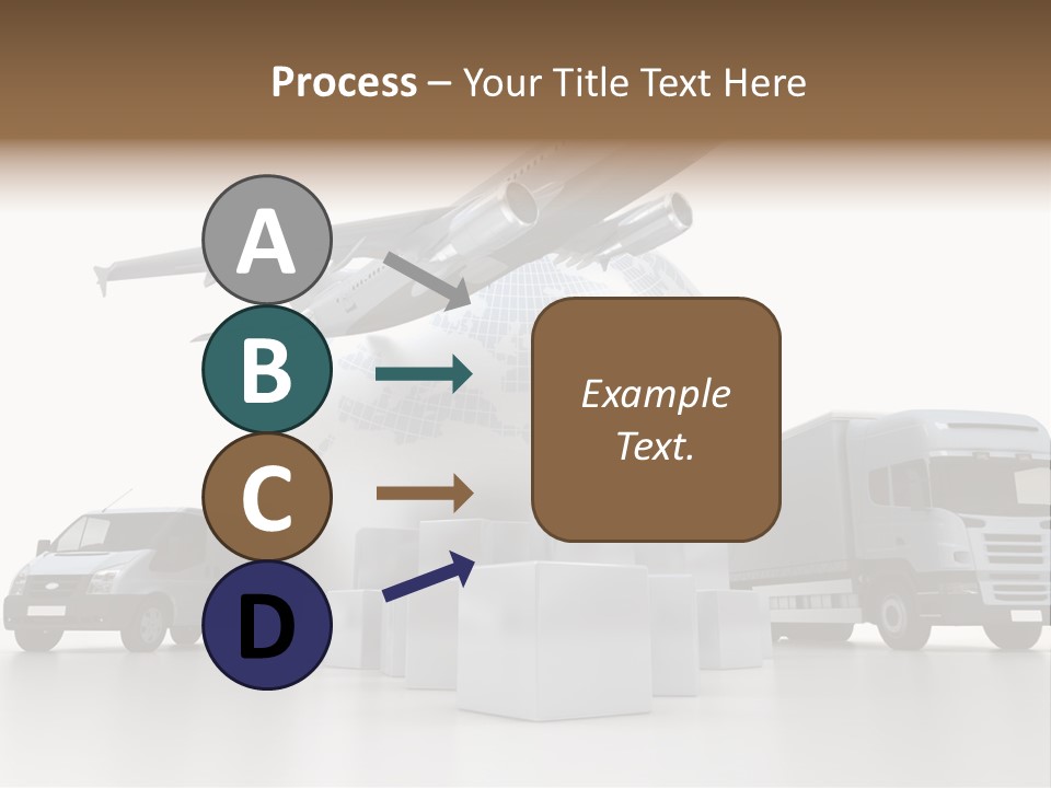 Road Truck Express PowerPoint Template