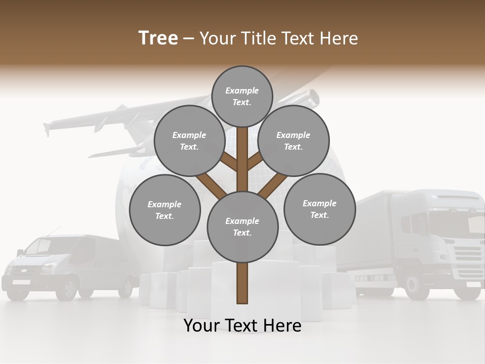 Road Truck Express PowerPoint Template
