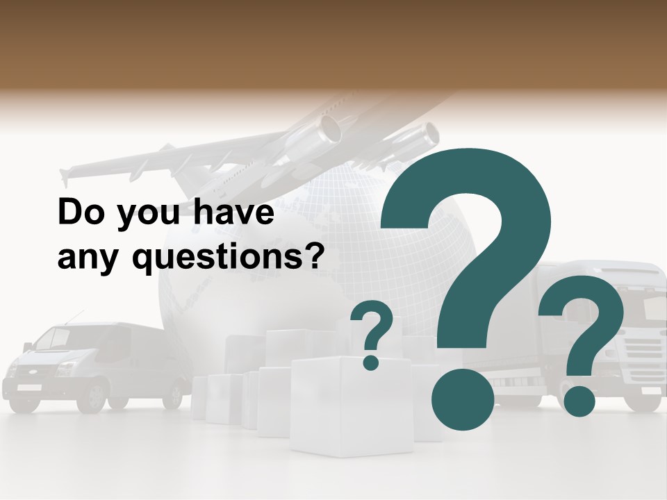 Road Truck Express PowerPoint Template