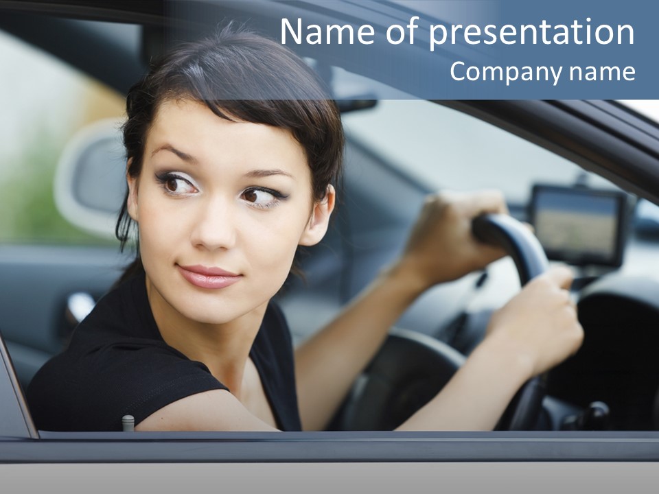 Cute Life Automobile PowerPoint Template