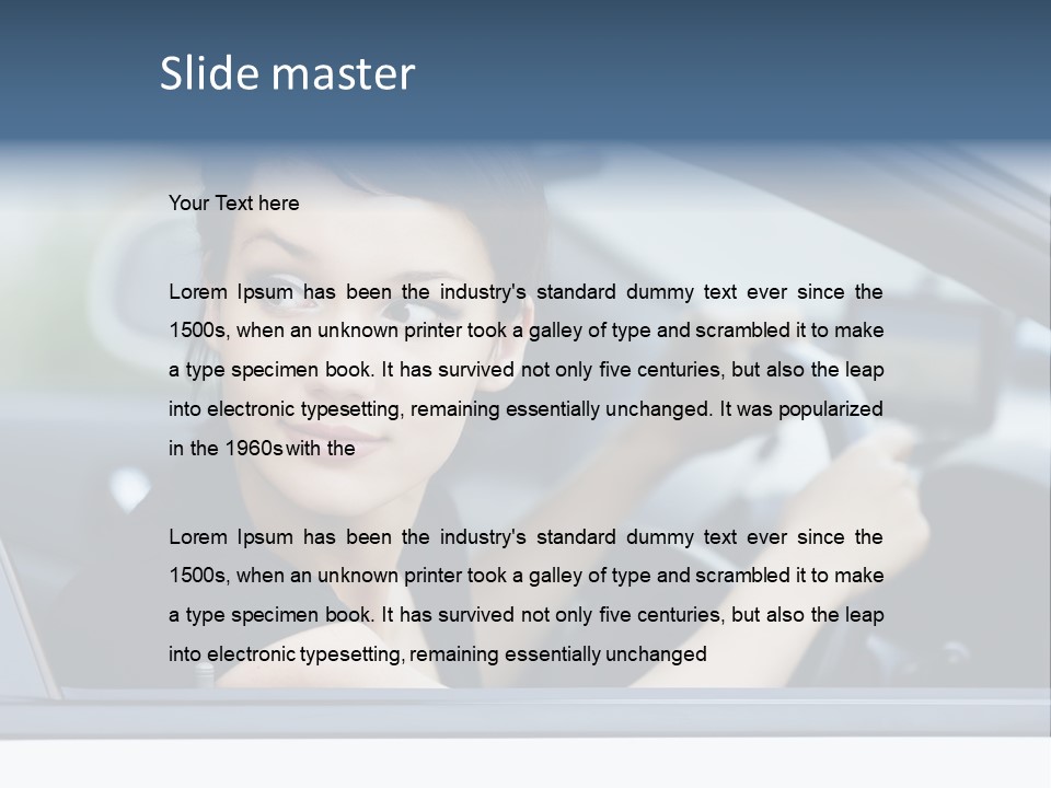 Cute Life Automobile PowerPoint Template