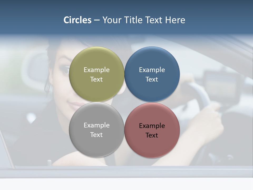 Cute Life Automobile PowerPoint Template