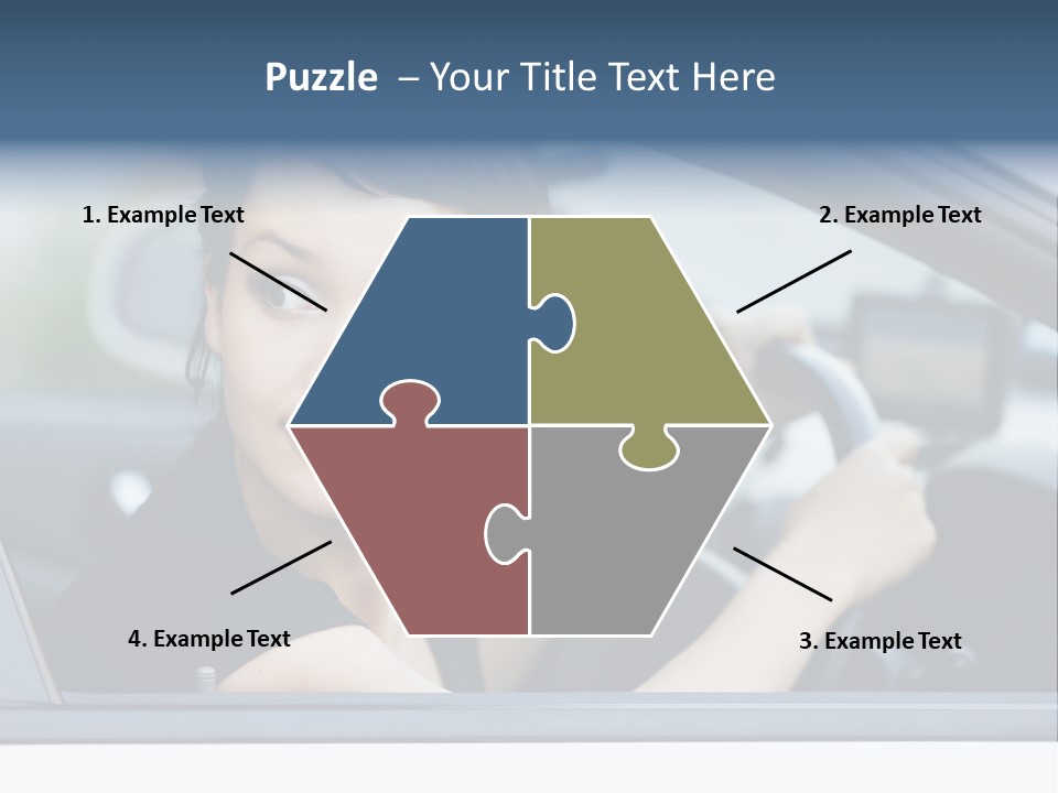 Cute Life Automobile PowerPoint Template