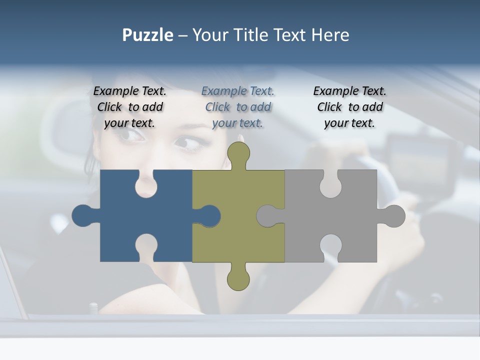 Cute Life Automobile PowerPoint Template