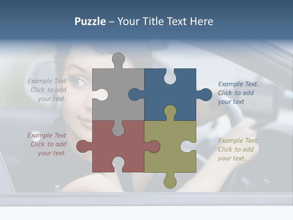 Cute Life Automobile PowerPoint Template