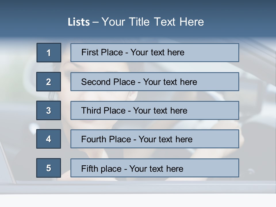 Cute Life Automobile PowerPoint Template
