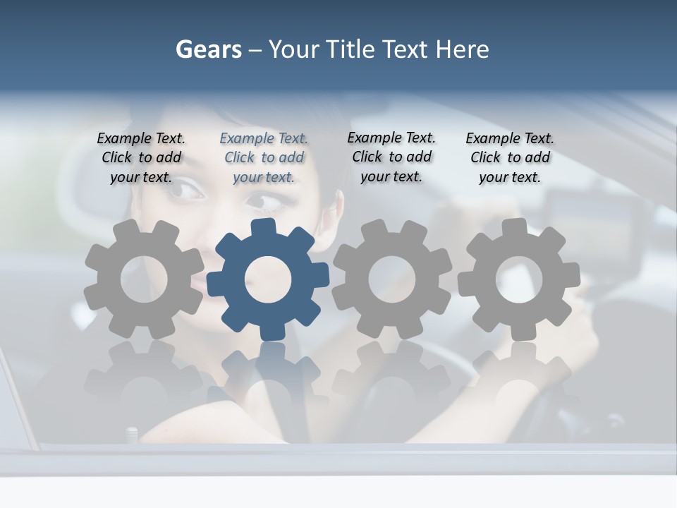 Cute Life Automobile PowerPoint Template