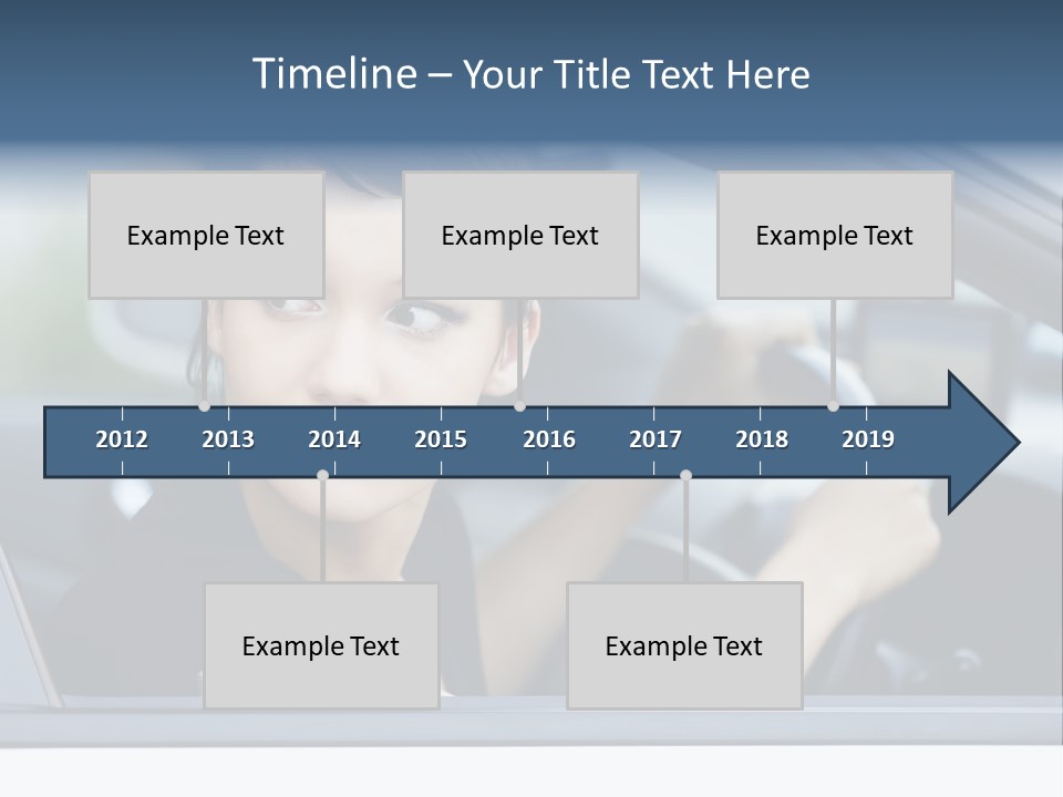 Cute Life Automobile PowerPoint Template