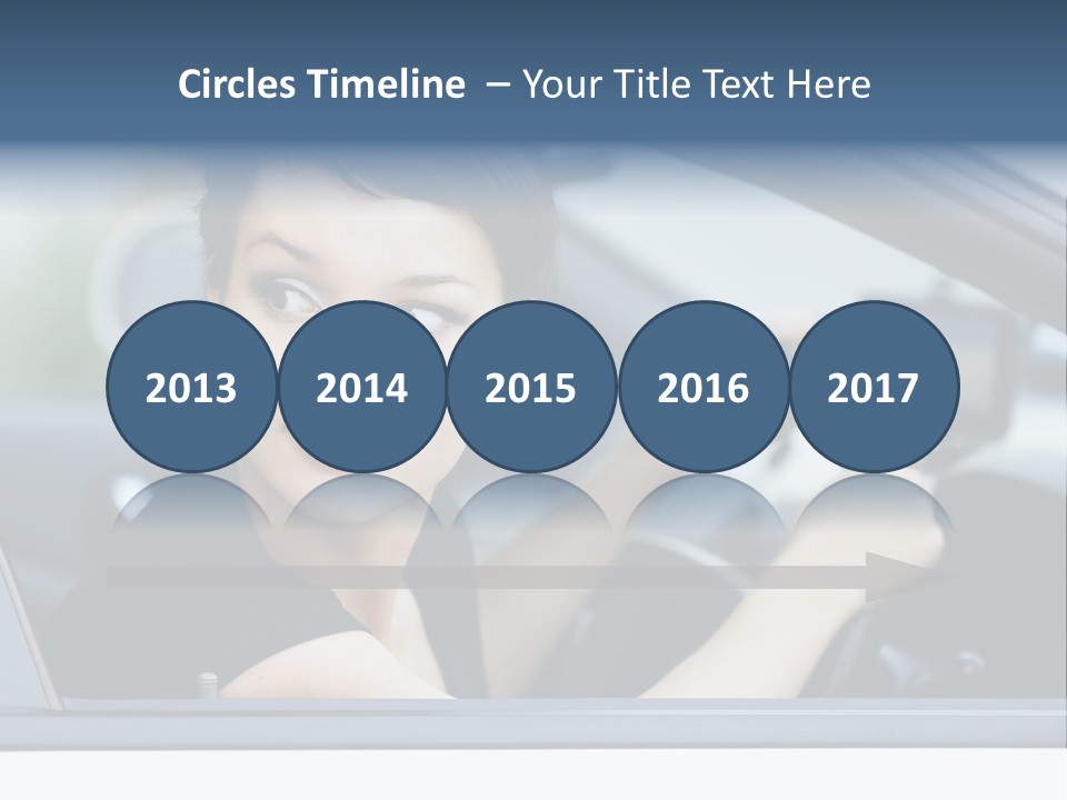 Cute Life Automobile PowerPoint Template