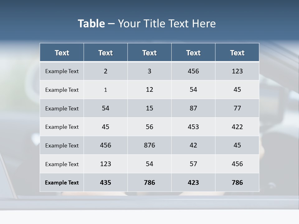 Cute Life Automobile PowerPoint Template
