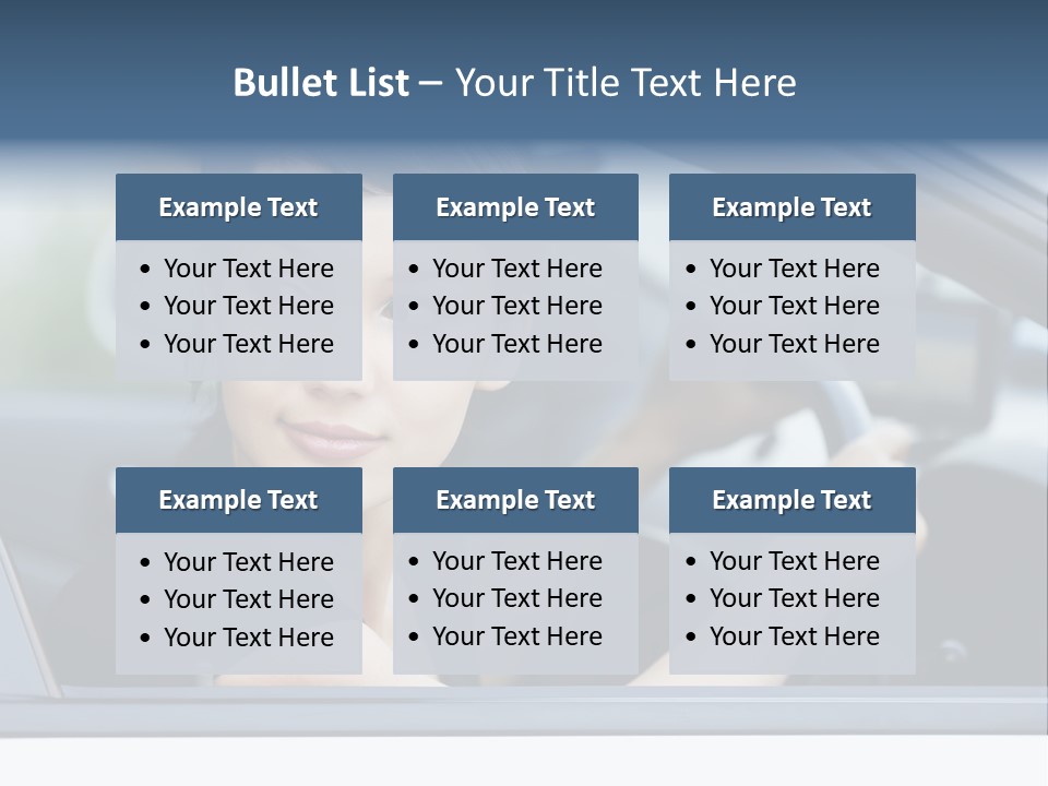 Cute Life Automobile PowerPoint Template