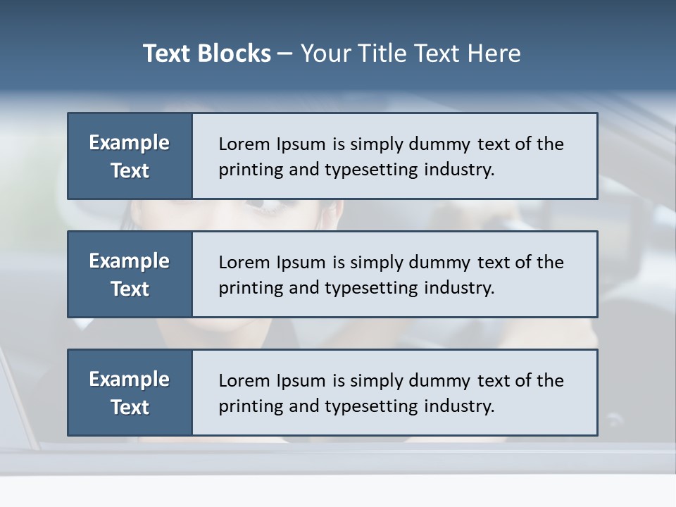 Cute Life Automobile PowerPoint Template
