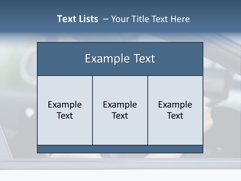 Cute Life Automobile PowerPoint Template