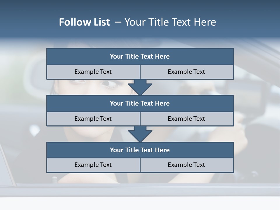 Cute Life Automobile PowerPoint Template