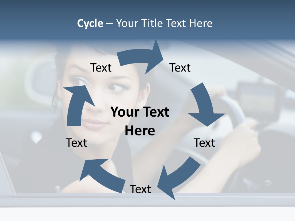Cute Life Automobile PowerPoint Template