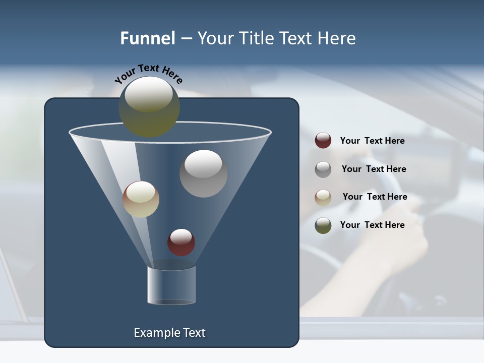 Cute Life Automobile PowerPoint Template