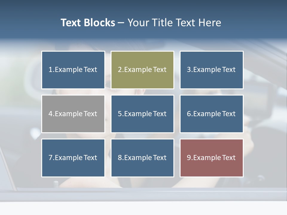 Cute Life Automobile PowerPoint Template