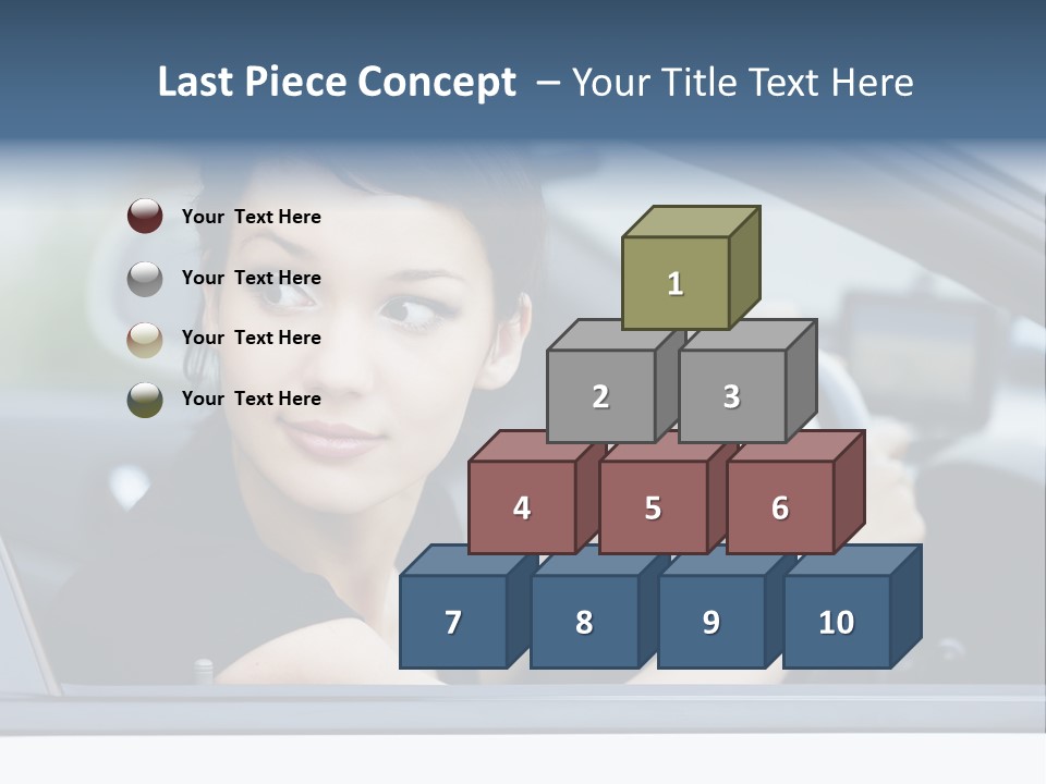 Cute Life Automobile PowerPoint Template