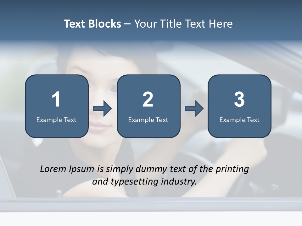 Cute Life Automobile PowerPoint Template