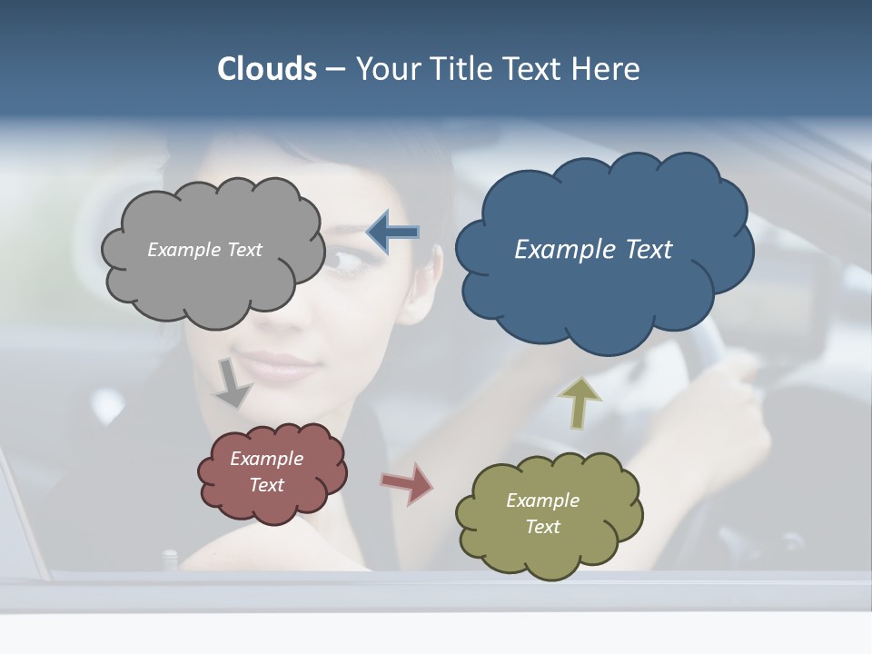 Cute Life Automobile PowerPoint Template