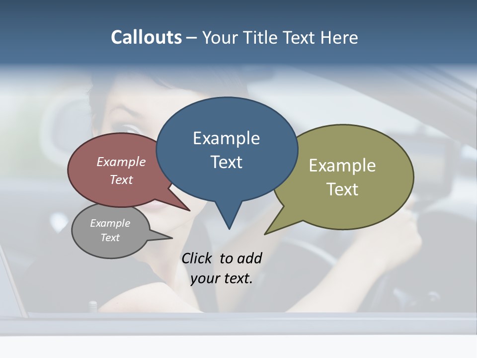 Cute Life Automobile PowerPoint Template
