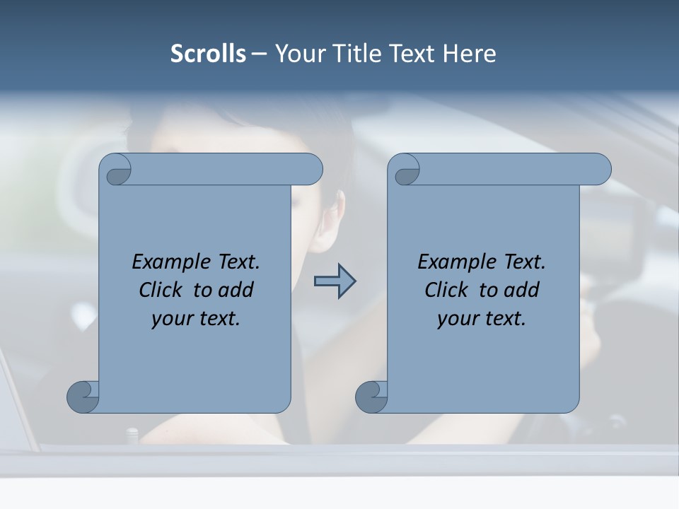 Cute Life Automobile PowerPoint Template
