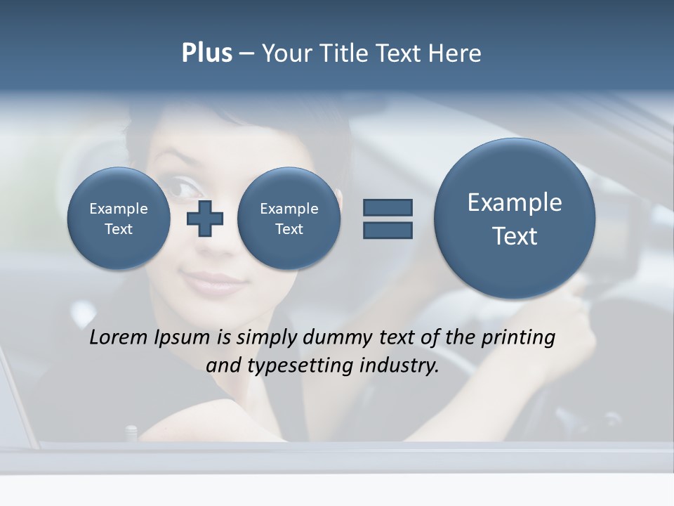 Cute Life Automobile PowerPoint Template