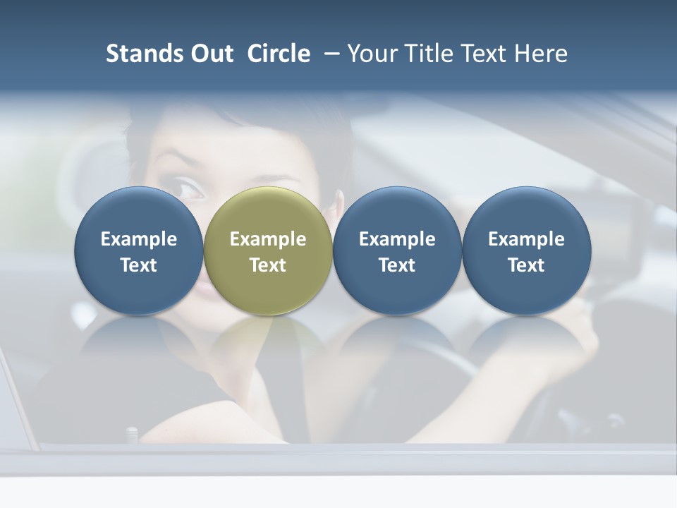 Cute Life Automobile PowerPoint Template