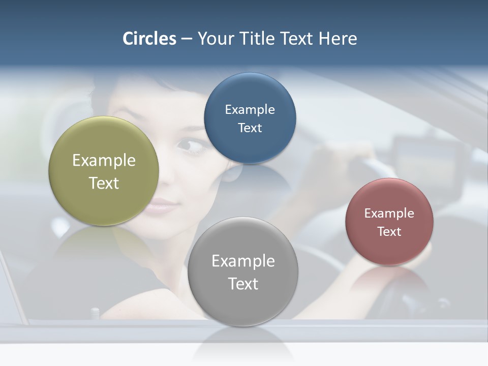 Cute Life Automobile PowerPoint Template