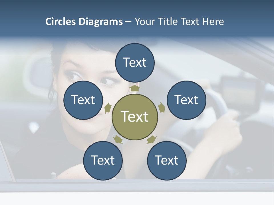 Cute Life Automobile PowerPoint Template