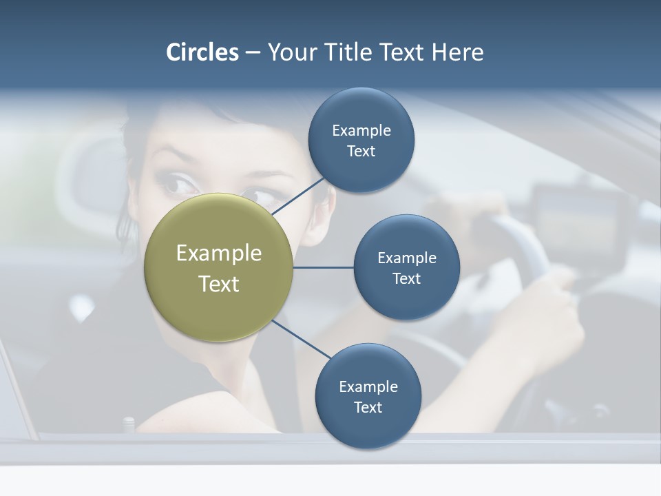 Cute Life Automobile PowerPoint Template