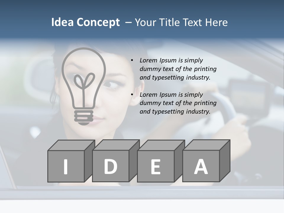 Cute Life Automobile PowerPoint Template