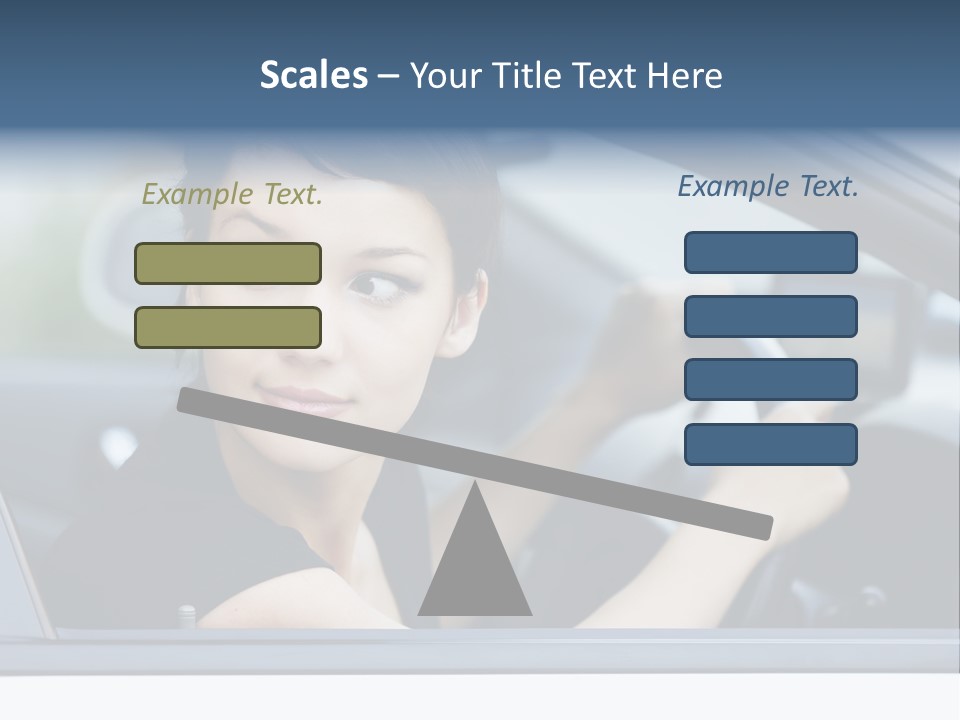 Cute Life Automobile PowerPoint Template