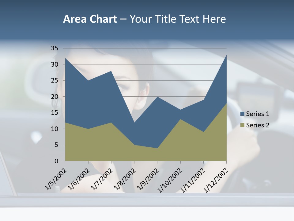 Cute Life Automobile PowerPoint Template