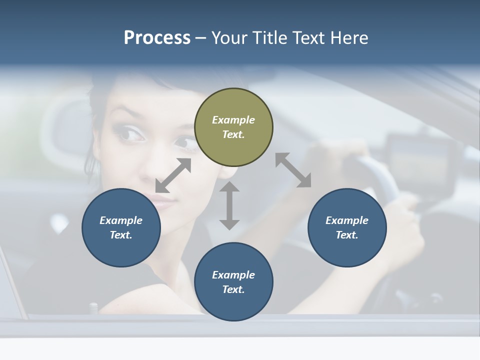 Cute Life Automobile PowerPoint Template