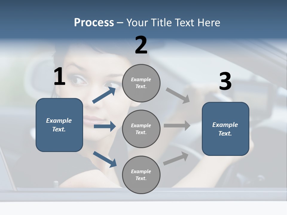 Cute Life Automobile PowerPoint Template