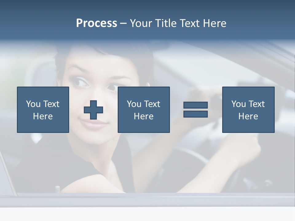 Cute Life Automobile PowerPoint Template