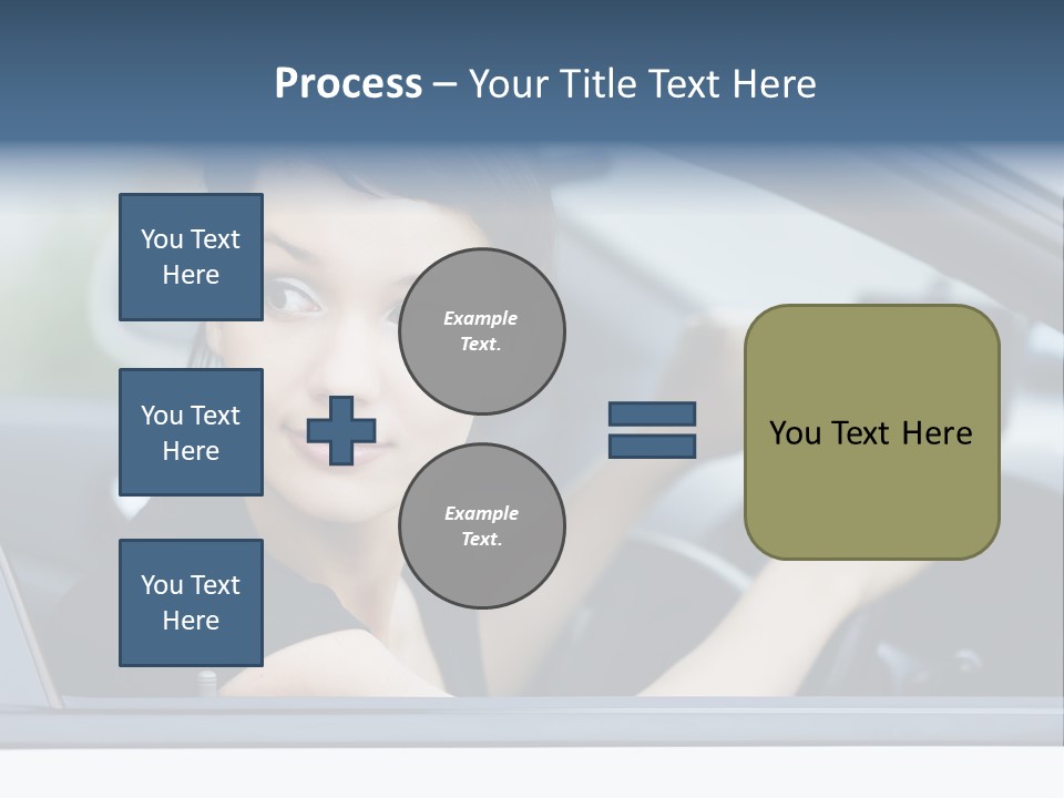 Cute Life Automobile PowerPoint Template