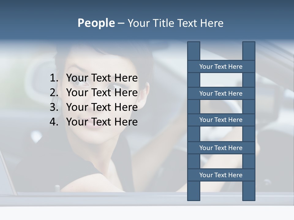 Cute Life Automobile PowerPoint Template