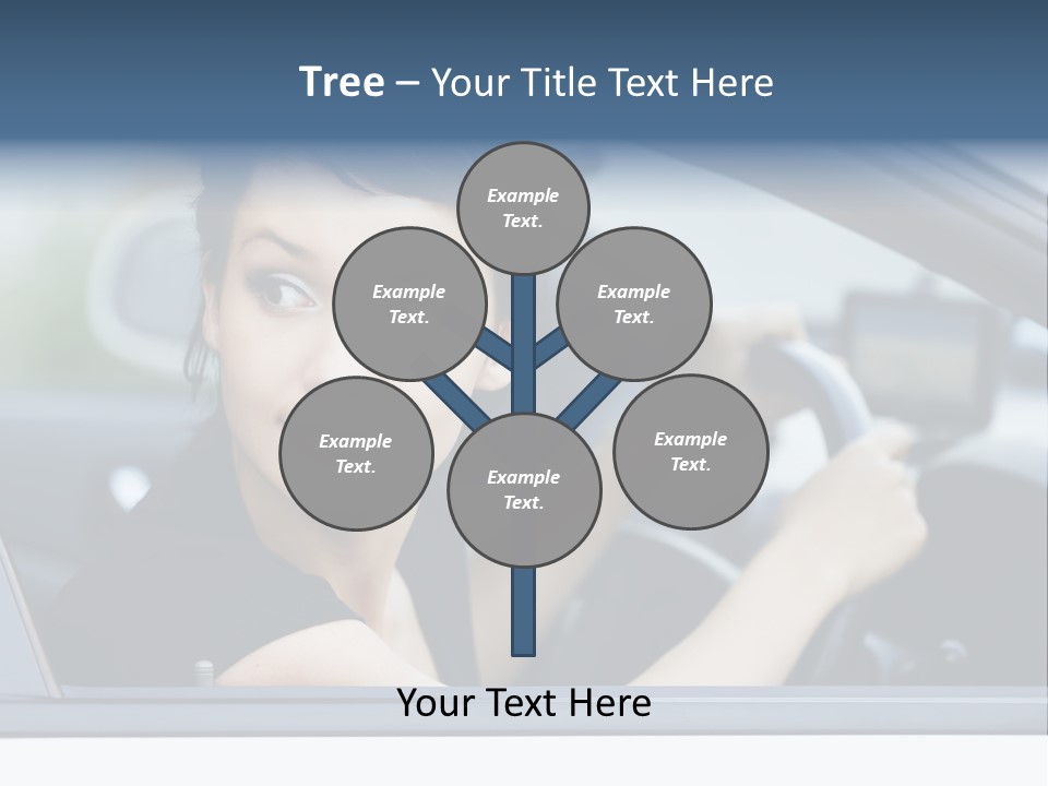 Cute Life Automobile PowerPoint Template